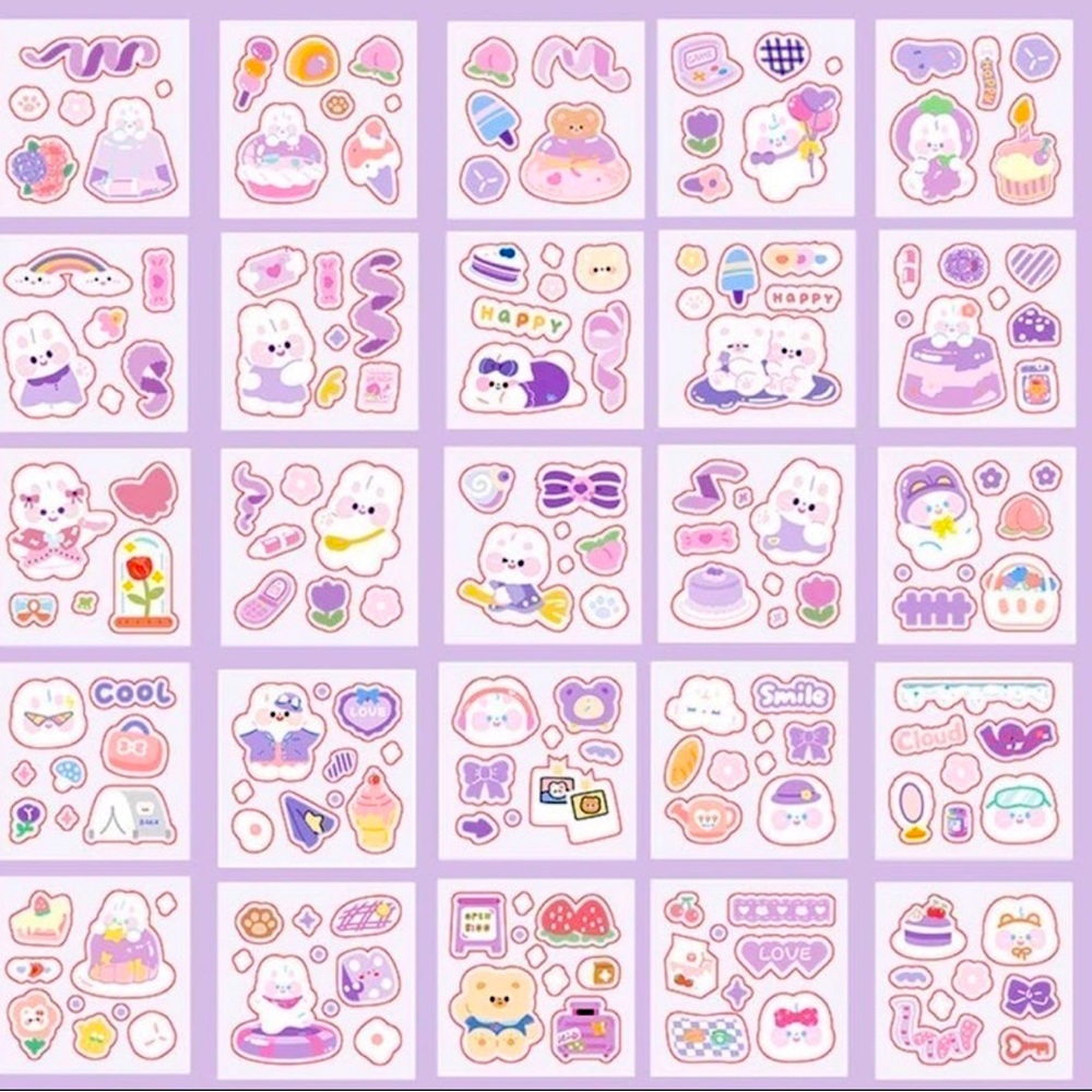 Kawaii sticker sheets
